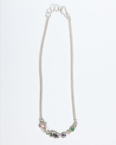 Cluster necklace (opal)