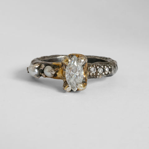 Marquise Moissanite ring