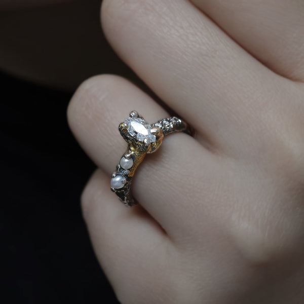 Marquise Moissanite ring